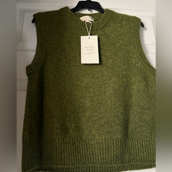Sezane Samuel Jumper Milan Green - Size S - Picture 2 of 3